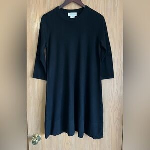 Kate Spade Broome Street Everyday Knit Dress Solid Black Sz Small.